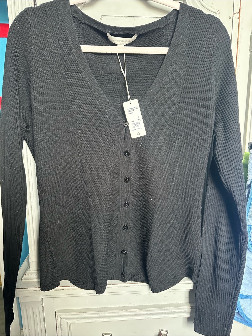 NWT Favorite Daughter V-Neck Button Cardigan MSRP $198